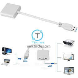 Cable Adaptador USB 3.0 a VGA de Alta resolución