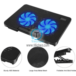 Cooling para Laptop doble ventilador con luces led